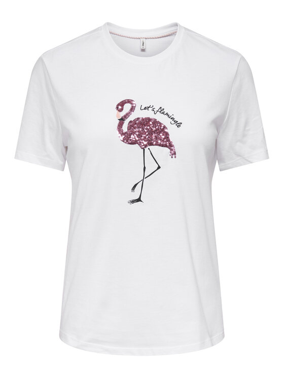 ONLY ONLY Camiseta Kita 15367568 Blanco Regular Fit