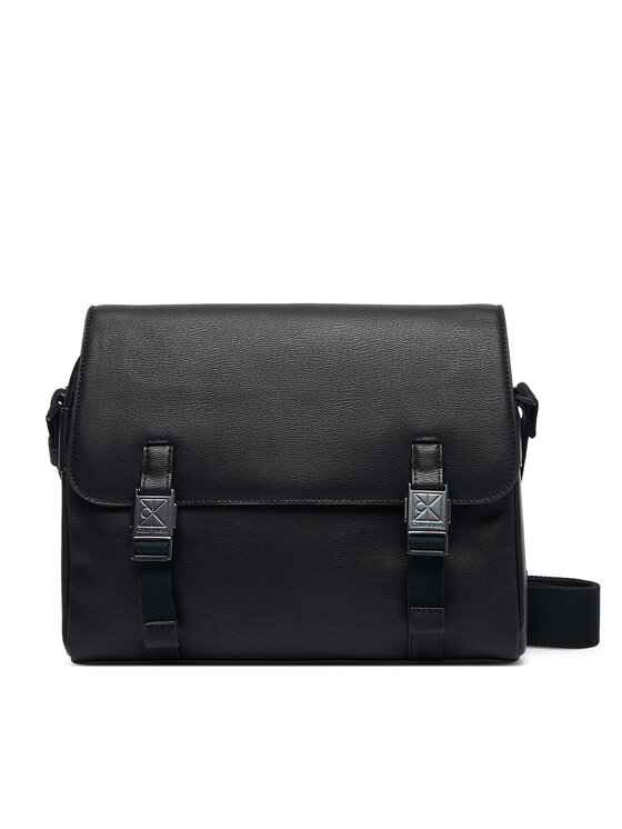 Calvin Klein Saszetka Calvin Klein Emblem Hw Flap Messenger LV04D3508G Czarny
