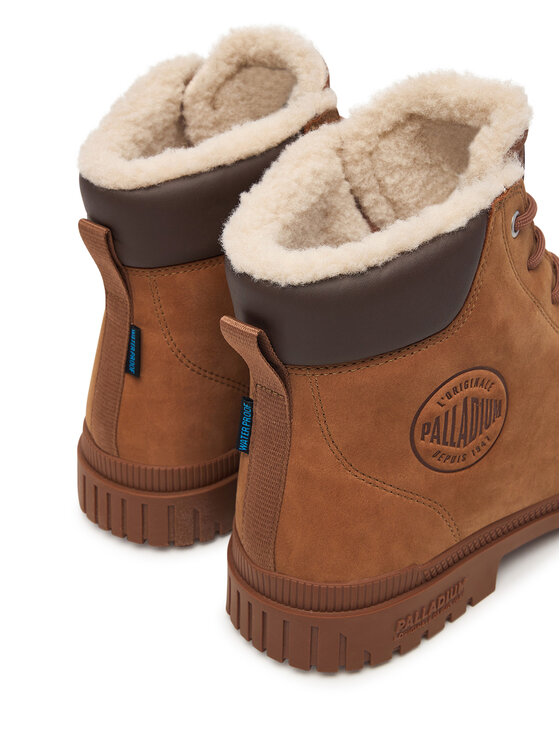 Palladium Trapery Palladium Sp20 Cuff Lth Wp Wl 79067-291-M Brązowy