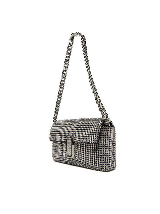 Marc Jacobs Kabelka Marc Jacobs The Rhinestone J Marc Mini Shoulder Bag H912M06RE22 Strieborná