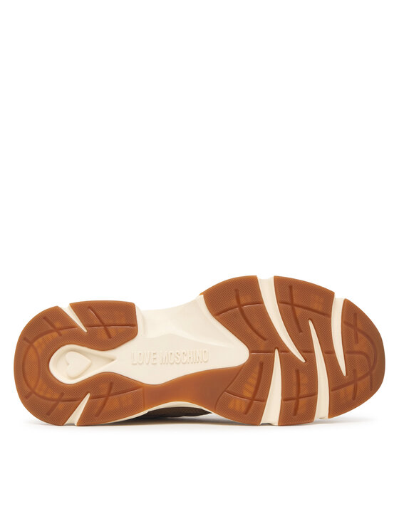 LOVE MOSCHINO Snīkeri LOVE MOSCHINO JA15586G0PINX10A Bēšs