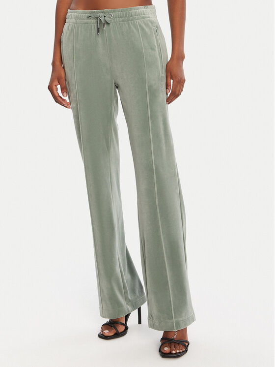 Juicy Couture Juicy Couture Melegítő alsó Tina JCAPW045 Zöld Regular Fit