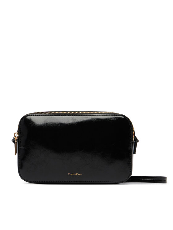 Calvin Klein Borsetta Calvin Klein Foil Logo Glossy  LV04F3539G Nero
