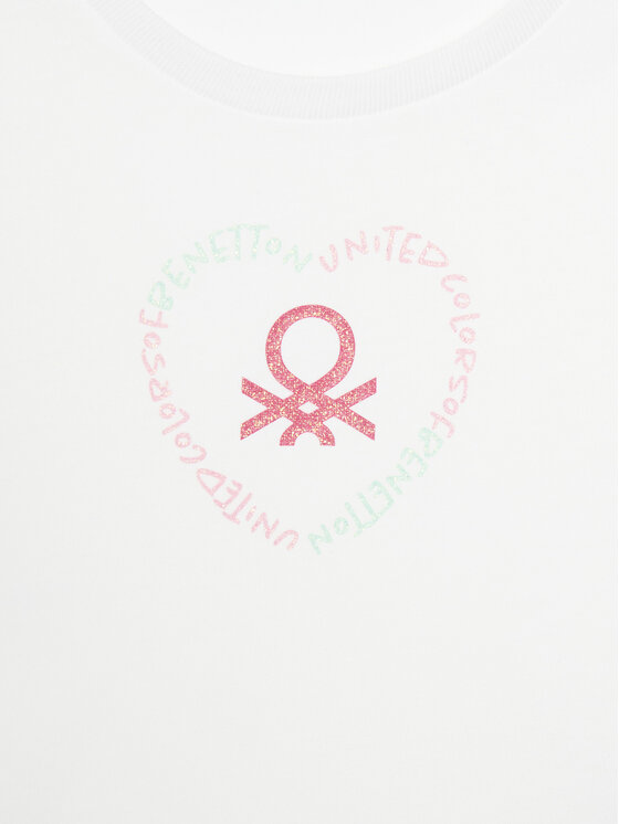 United Colors Of Benetton United Colors Of Benetton Футболка 3I1XG10HU Білий Regular Fit