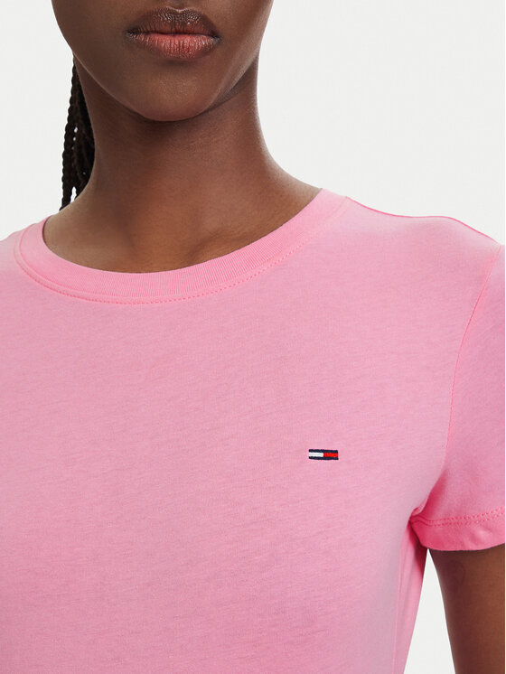 Tommy Jeans Tommy Jeans Camiseta DW0DW20459 Rosa claro Slim Fit