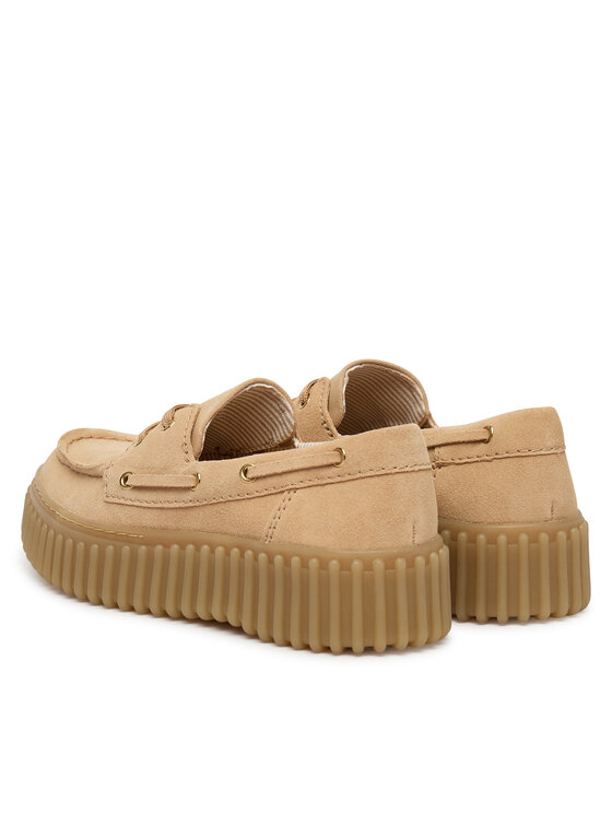 Clarks Туфлі Clarks Torhill Boat 26186301 Бежевий