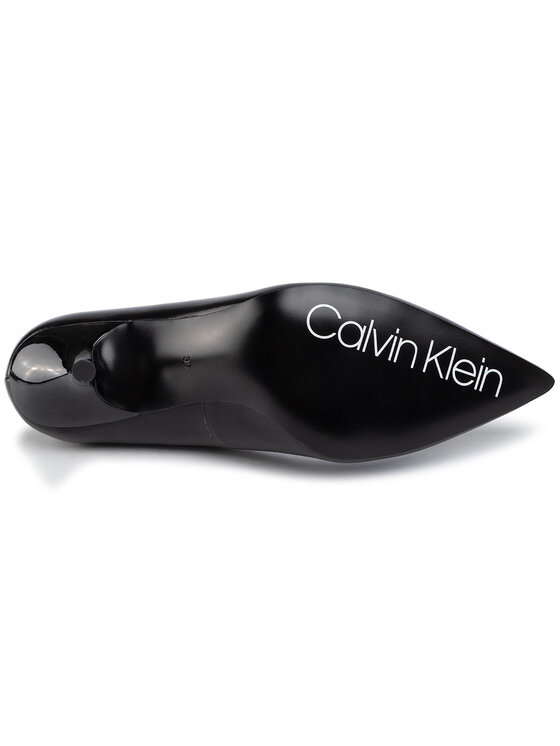 Calvin Klein Pantofi cu toc subțire Calvin Klein Ariah B4E1628 Negru