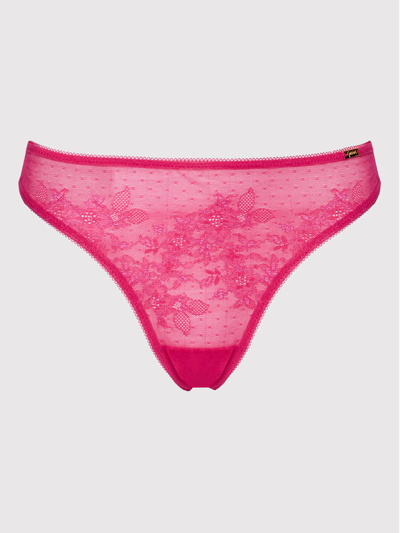 Gossard Gossard Tanga Glossies Lace 13006 Rózsaszín
