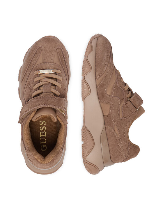 Guess Sneakersy Guess EO-CP40GG24W2026 Tmavo béžová