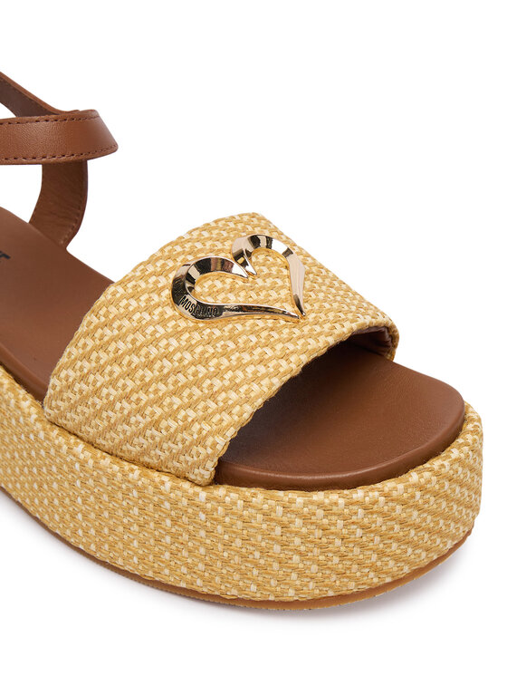 LOVE MOSCHINO Босоніжки LOVE MOSCHINO JA16127I0OJR610B Бежевий