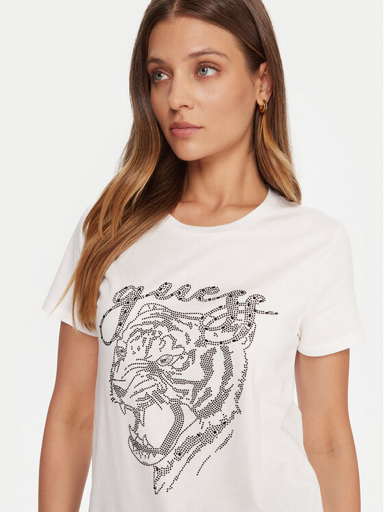 Guess Guess Camiseta W5BI32 K9RM1 Blanco Relaxed Fit