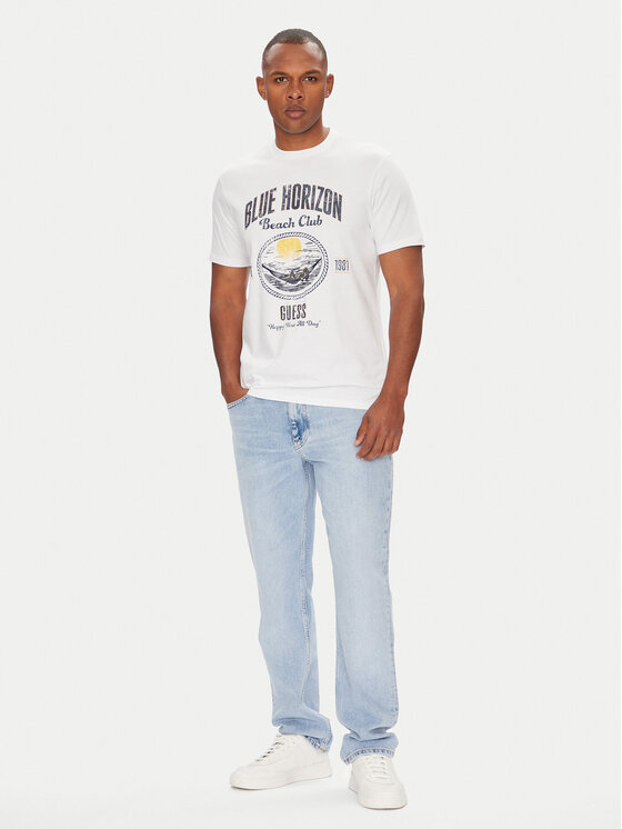 Guess Guess Футболка M5YI69 KBW41 Білий Regular Fit