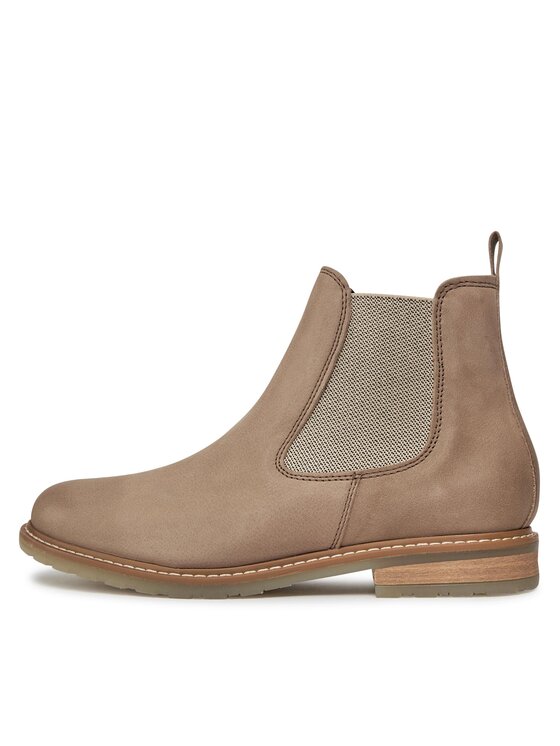 Tamaris Kotníková obuv s elastickým prvkem Tamaris 1-25056-41 Hnědá