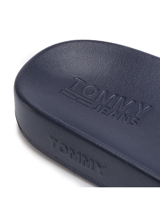Tommy Jeans Чехли Tommy Jeans Translucent Flag Pool SLide EM0EM00292 Бял