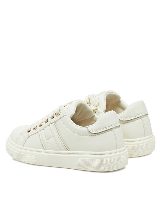 Tommy Hilfiger Laisvalaikio batai Tommy Hilfiger Low Cut Lace-Up Sneaker T3A9-33745-1439 M Balta