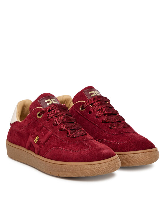 Elisabetta Franchi Снікерcи Elisabetta Franchi Low Cut Lace Up F4A9-E0340-0071 S Бордовий