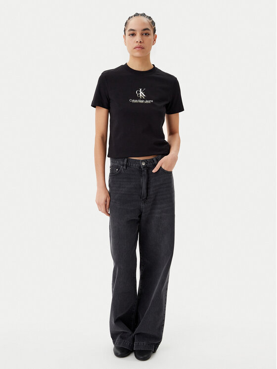 Calvin Klein Jeans Calvin Klein Jeans T-shirt Shadow Graphic J20J225545 Nero Regular Fit