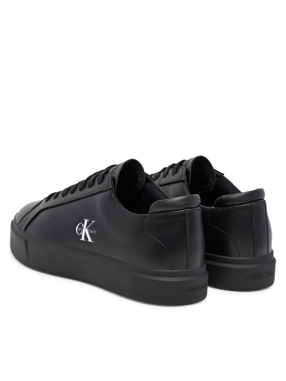 Calvin Klein Сникърси Calvin Klein Basket Cupsole Laceup Lth Ml YM0YM01460 Черен