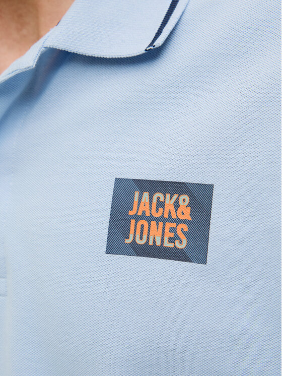 Jack & Jones Jack & Jones Поло Hudson 12269238 Блакитний Regular Fit