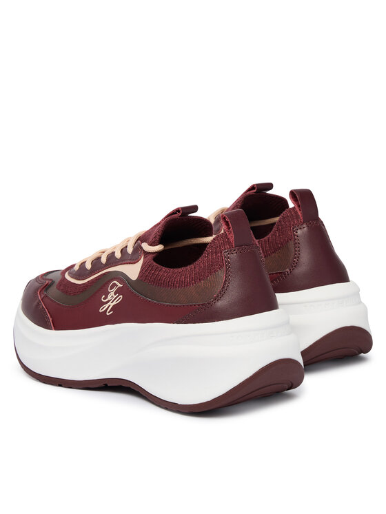 Tommy Hilfiger Αθλητικά Tommy Hilfiger TH Wave Runner FW0FW09484 Μπορντό