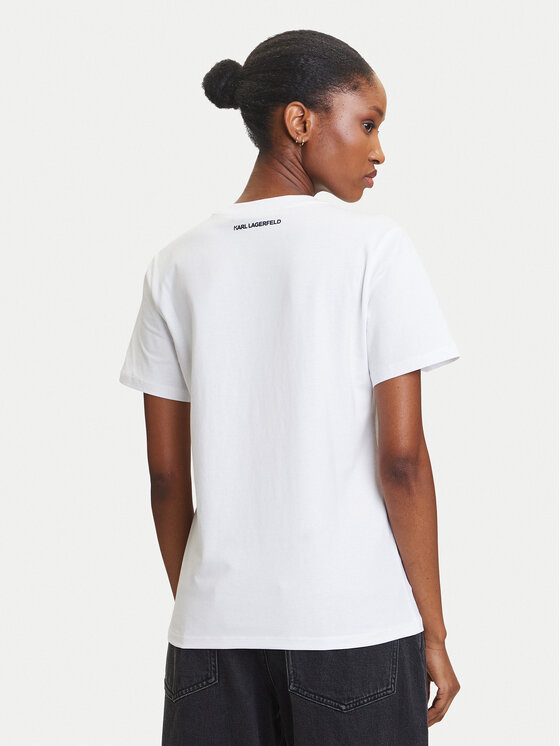 KARL LAGERFELD KARL LAGERFELD Camiseta A3W17018 Blanco Regular Fit