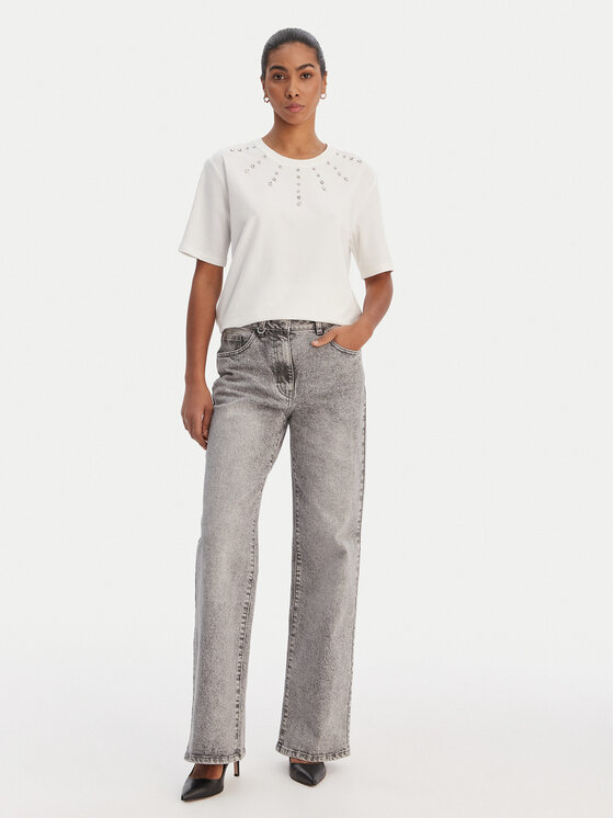 Morgan Morgan Camiseta 261-DOURRA Blanco Straight Fit