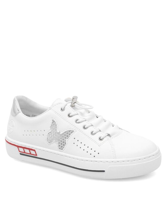Rieker Snīkeri Rieker L8857-80 Balts