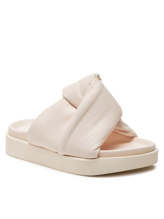 Inuikii Шльопанці Inuikii Soft Crossed 70104-140 Écru