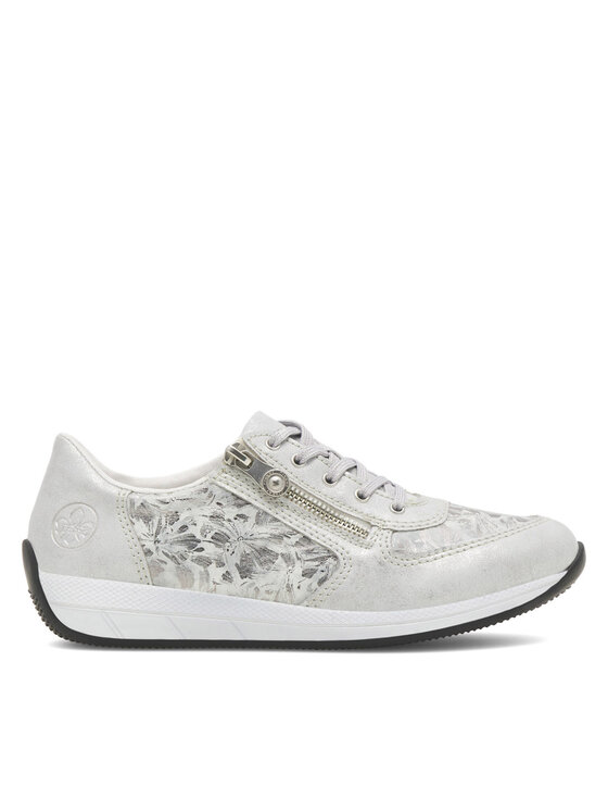 Rieker Polobotky Rieker N1112-80 Stříbrná