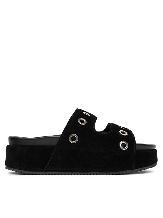 Inuikii Шльопанці Inuikii Suede Studs 70103-153 Чорний