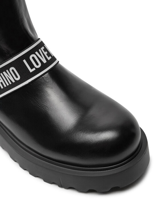 LOVE MOSCHINO Členková obuv s elastickým prvkom LOVE MOSCHINO JA24104G1LIA0000 Čierna