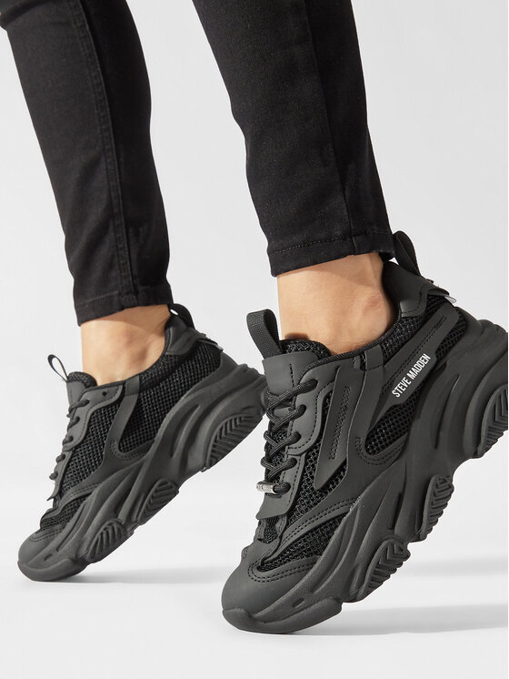 Steve Madden Снікерcи Steve Madden Possession-E Sneaker SM19000033 SM19000033-001 Чорний
