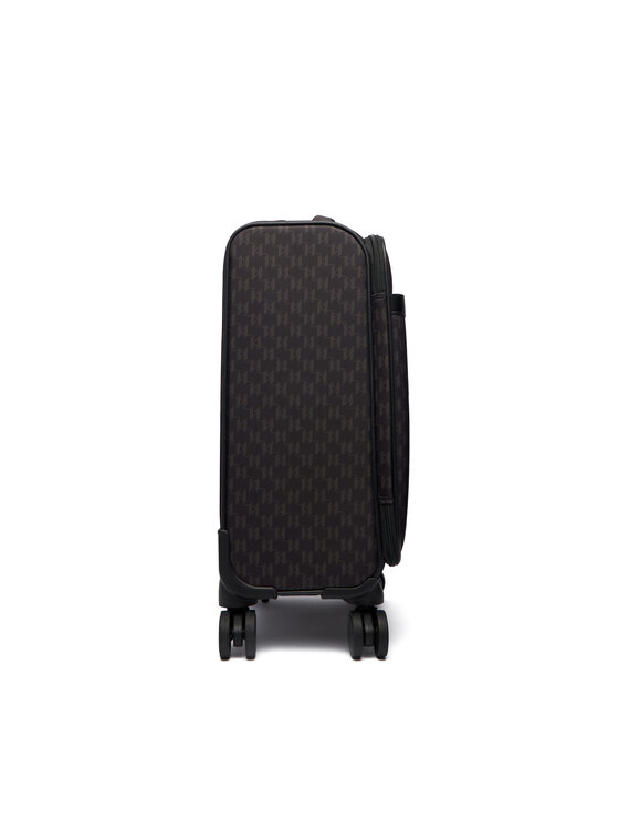 KARL LAGERFELD Kabinový kufr KARL LAGERFELD Ikon Monogram B1W30253 Hnědá