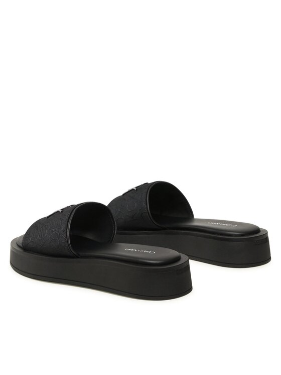 Calvin Klein Ciabatte Calvin Klein Dress Flatform W/HW - Jq HW0HW01488 Nero