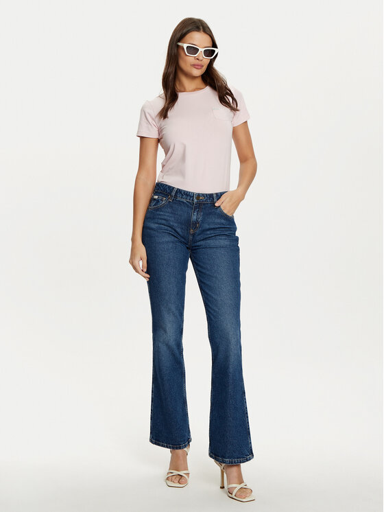 Guess Jeans Guess Jeans Футболка W5RI52 J1314 Рожевий Regular Fit