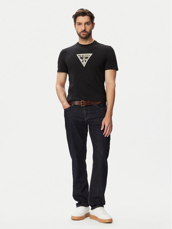 Guess Guess Футболка M6YI40 K4226 Чорний Slim Fit