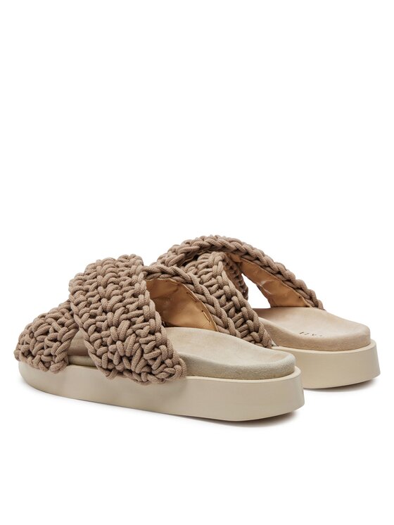 Inuikii Шльопанці Inuikii Woven 70104-105 Коричневий