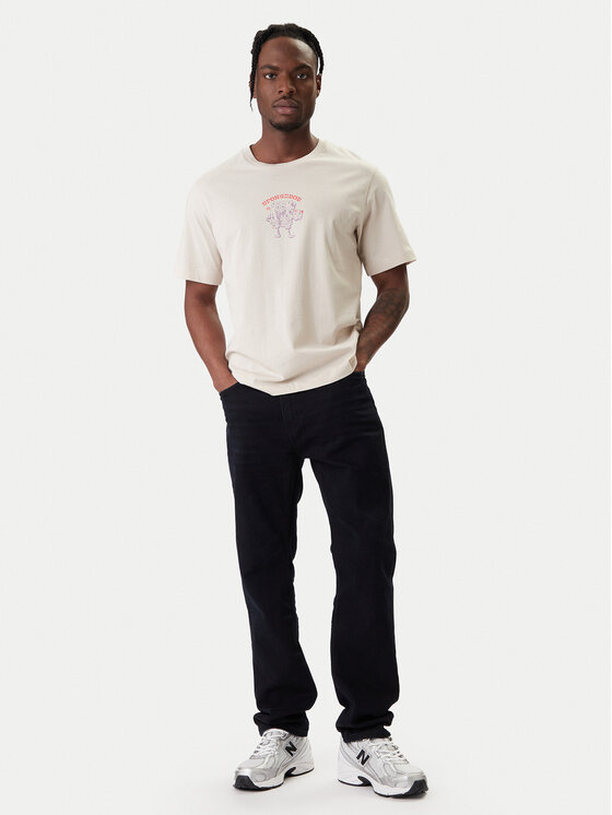 Jack & Jones Jack & Jones Camiseta Spongebob 12286631 Beis Relaxed Fit