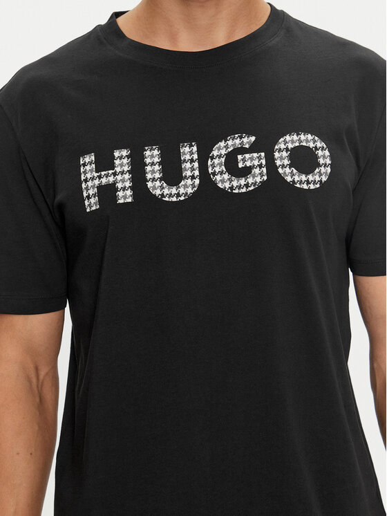 HUGO Hugo Marškinėliai Dulivio_U243 50519724 Juoda Regular Fit