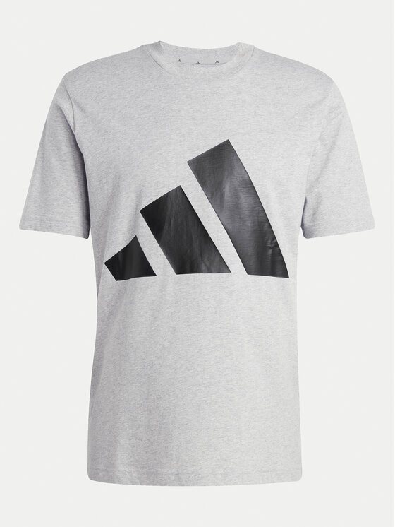 adidas adidas Футболка Essentials Big Logo JE8948 Сірий Regular Fit