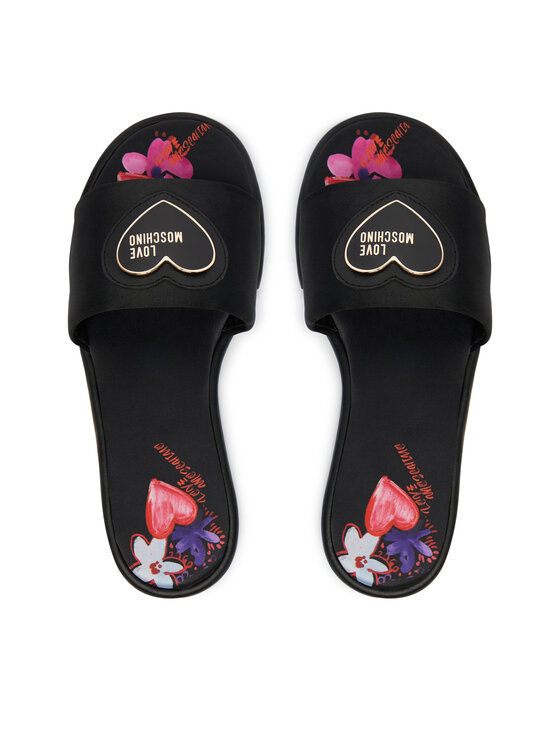 LOVE MOSCHINO Шльопанці LOVE MOSCHINO JA28232G0OJO0000 Чорний