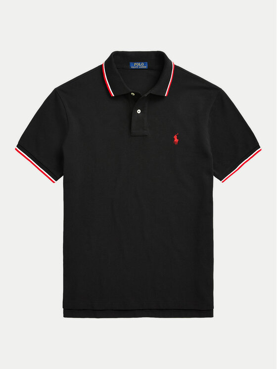 Polo Ralph Lauren Polo Ralph Lauren Поло Ssl 710842621001 Чорний Slim Fit