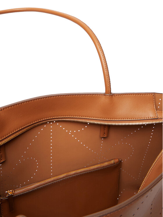 Calvin Klein Geantă Calvin Klein Emblem Aop Perfor Lthr Tote LV04F3359G Maro