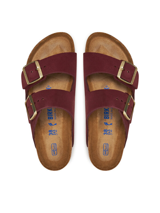 Birkenstock Шльопанці Birkenstock Arizona Sfb Lenb1028719 Бордовий
