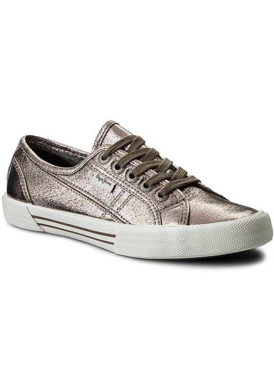 Pepe Jeans Tenisenes Pepe Jeans Aberlady Met PLS30587 Sudraba