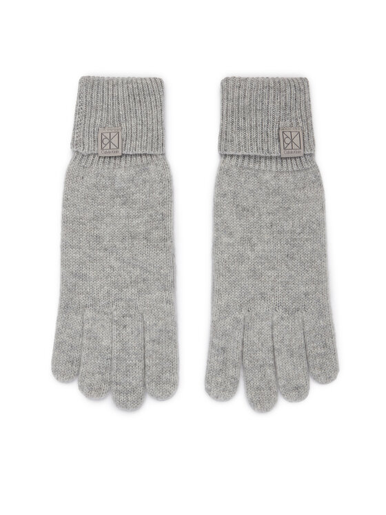 Calvin Klein Pirštinės Calvin Klein LV14F8065G Šviesiai pilka
