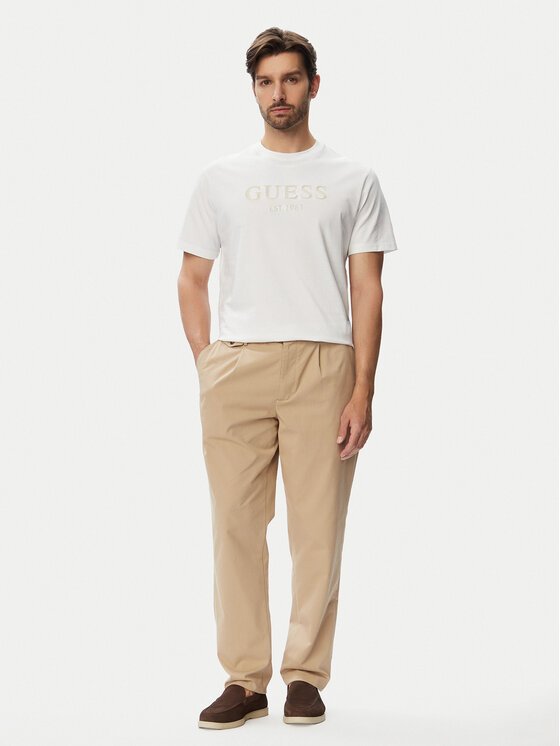 Guess Guess Футболка M6YI41 K4227 Білий Regular Fit