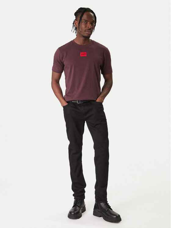 HUGO HUGO Футболка Diragolino 50447978 Бордовий Regular Fit