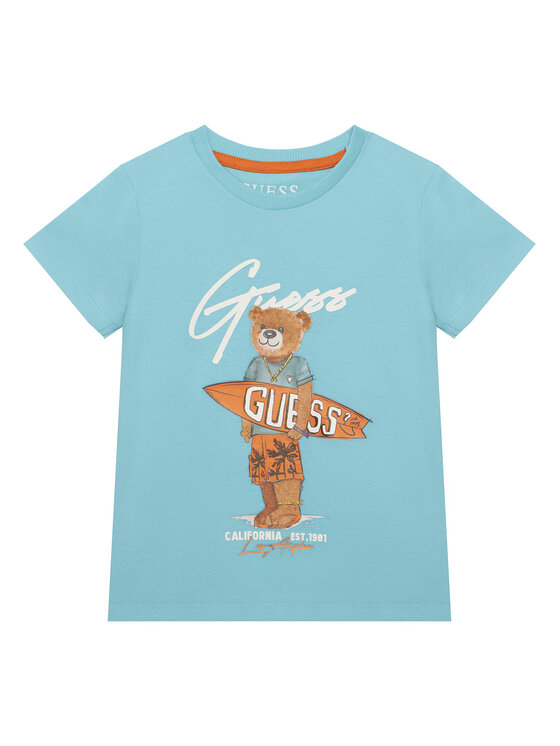 Guess Guess Camiseta N6GI04 K8HM4 Azul Regular Fit