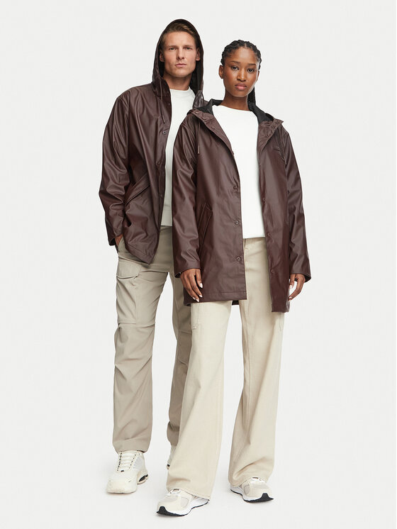 Hunter Hunter Vodootporna jakna Raincoat HARU0003242 Smeđa Regular Fit